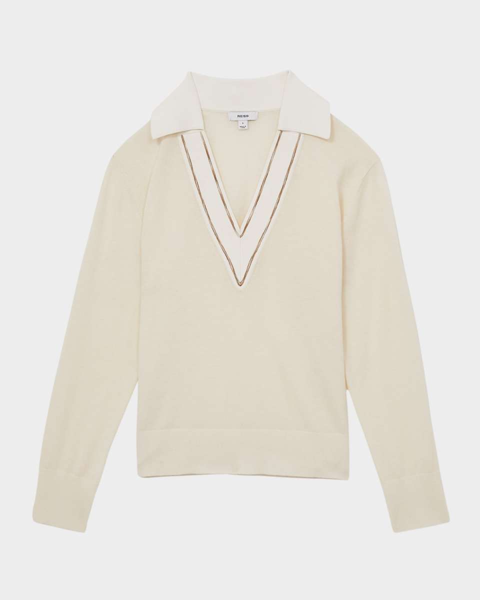 Nina Collared Wool Cricket Sweater